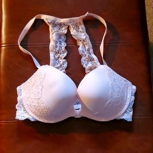 Peach racerback bra
